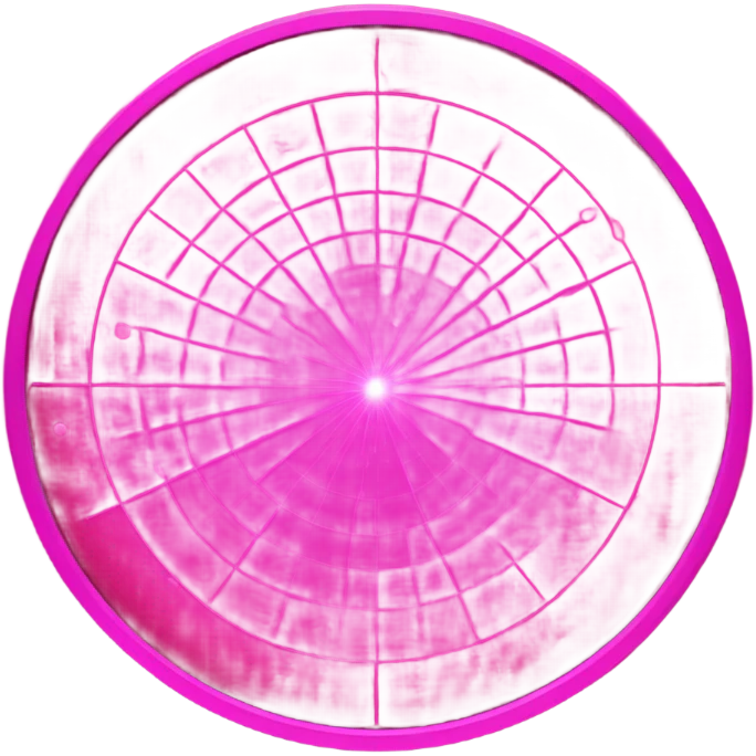 pink radar emoji