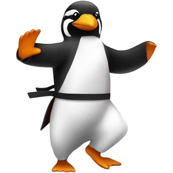 Karate penguin  emoji