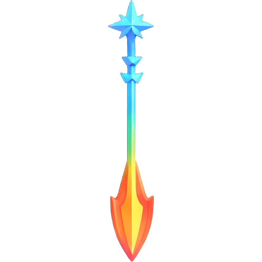 cosmic trident shimmering emoji
