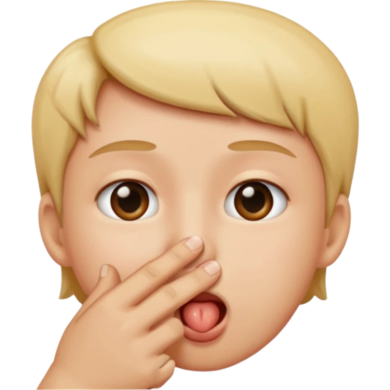Sucking finger emoji