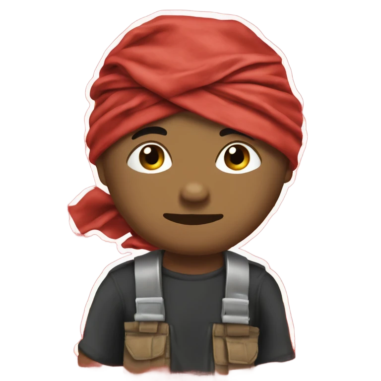 Red bandanna ￼ emoji