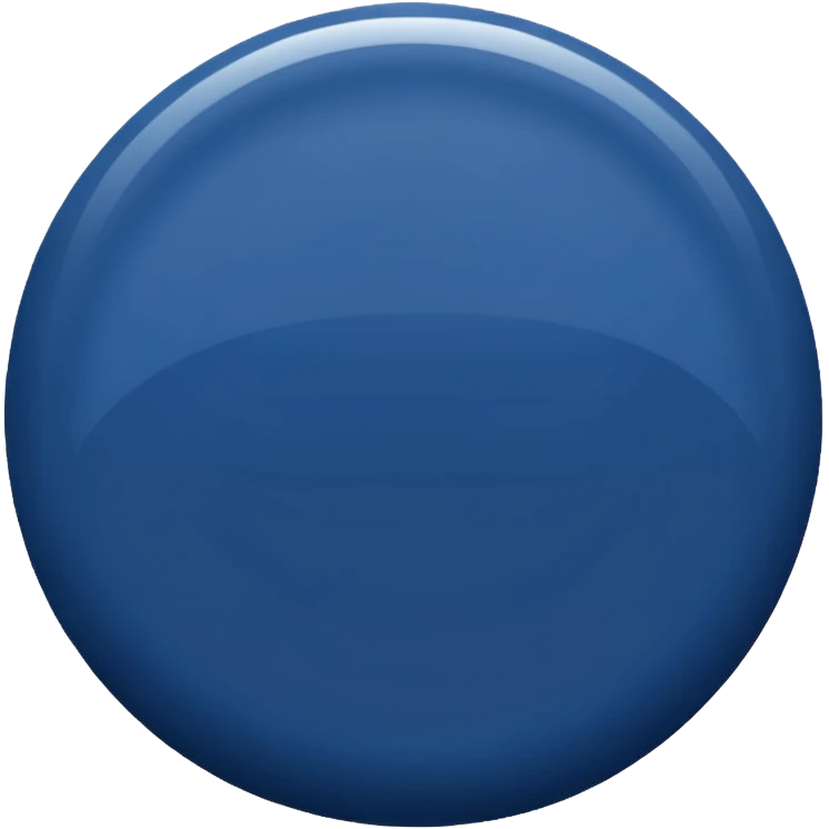 navy blue circle emoji, i want to use it for a message emoji