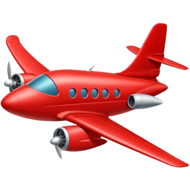 RED AEROPLANE emoji