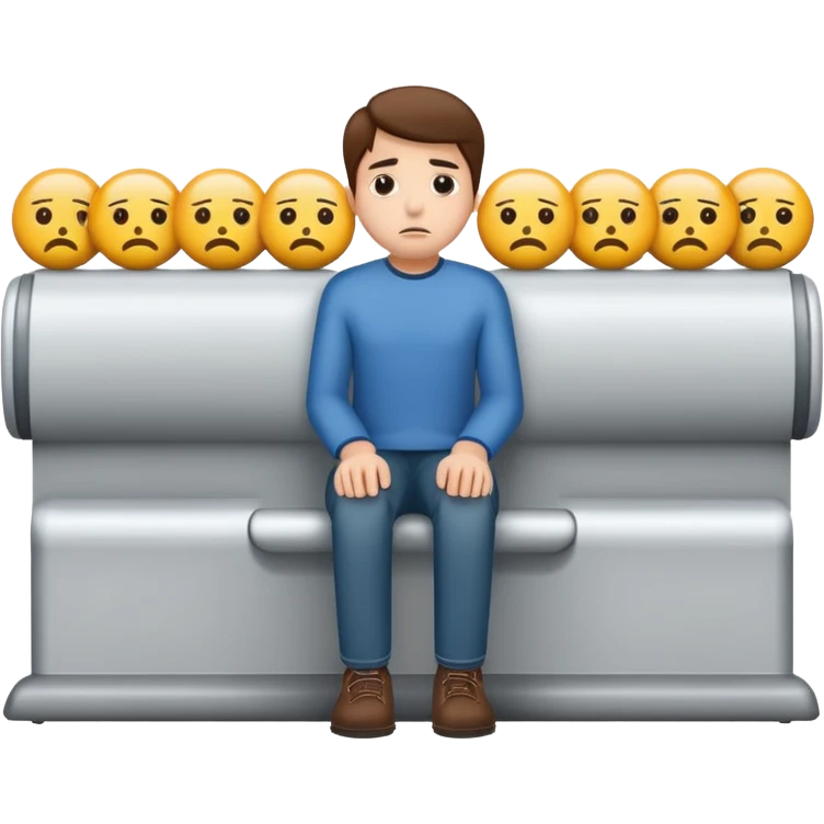 Waiting in long line  emoji