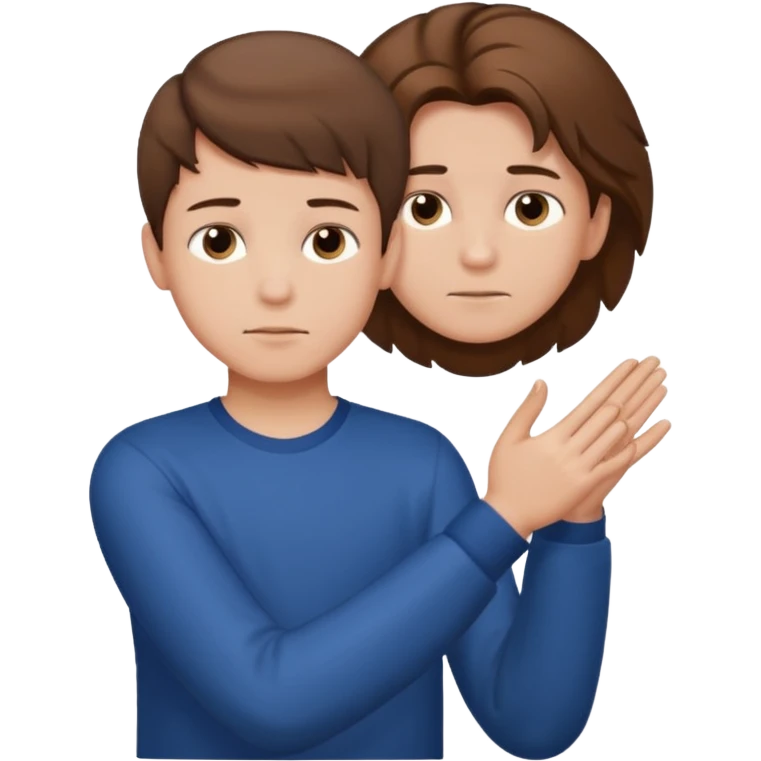 Like the left hand in horizontal and one hand bows with respect boy emoji