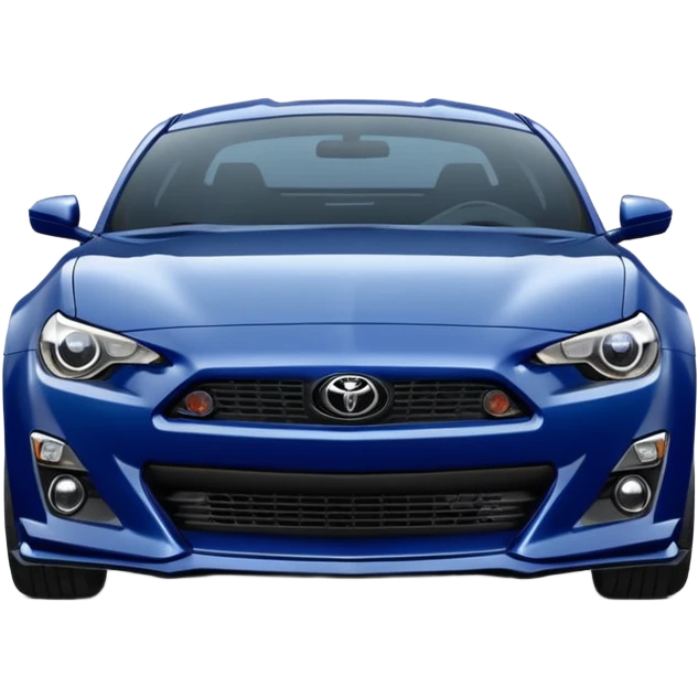 Sexy glossy dark blue 2025 Toyota 86 styled like 65 mustang emoji