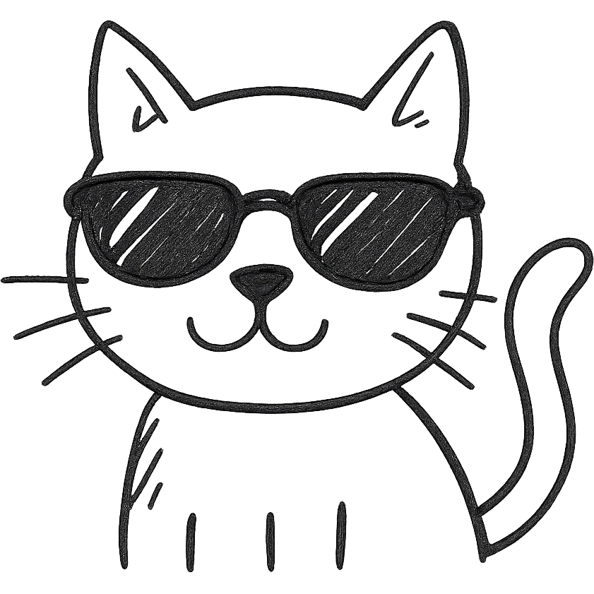 cat wearing sunglasses emoji