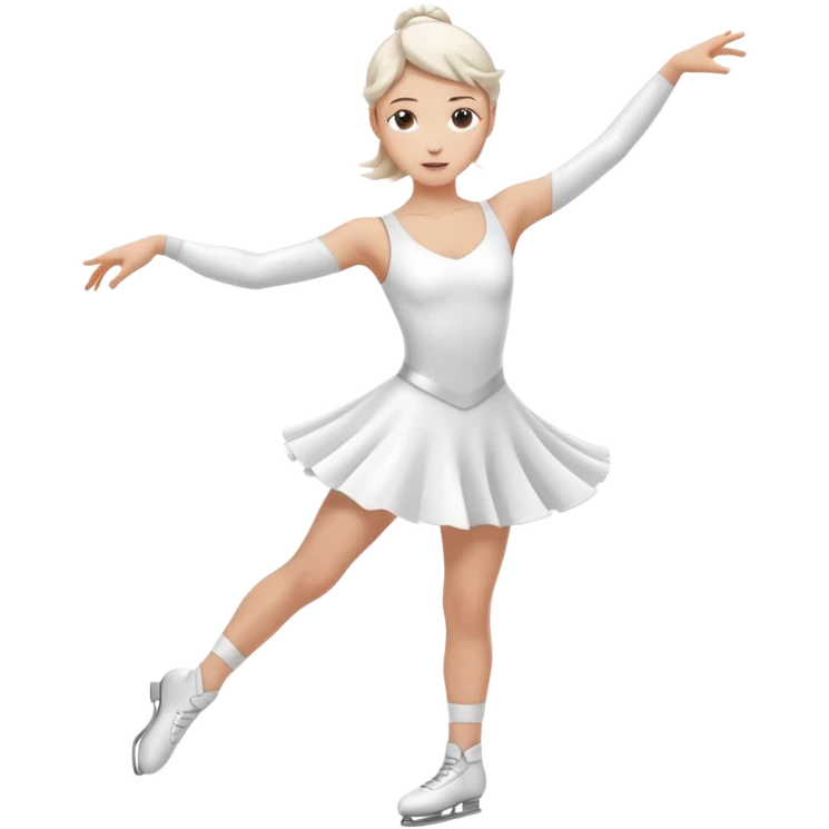 Ice skater twirling emoji