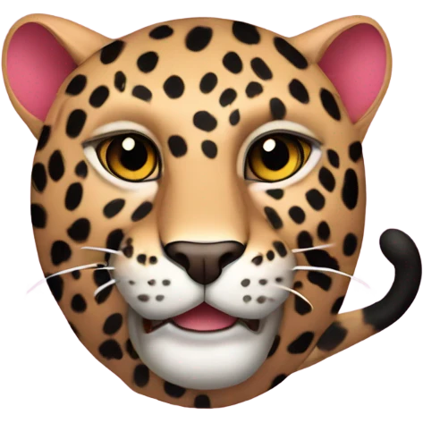 pink leopard emoji