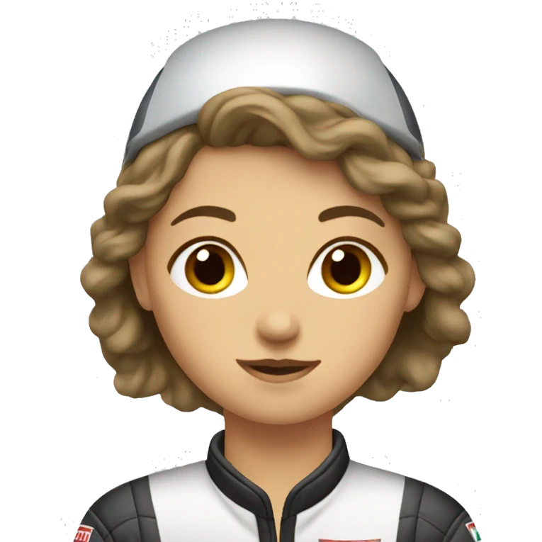 female racecar driver emoji