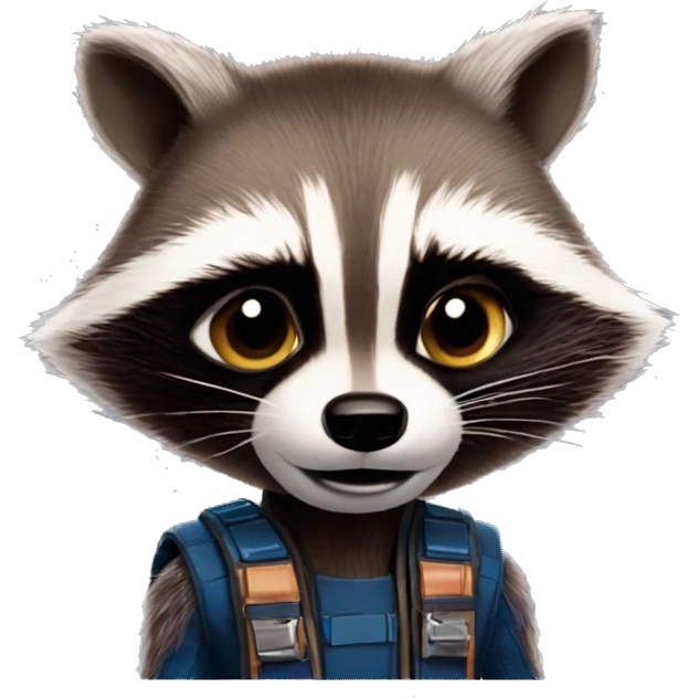 rocket racoon from guardians of the galaxy emoji