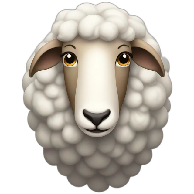 big sheep emoji