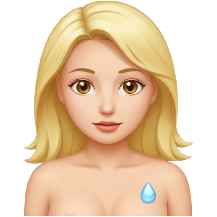 Cum on female tits emoji