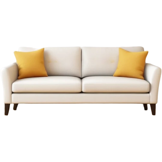 Giraffes sitting in a living room emoji