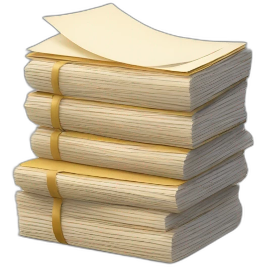 magic writing paper stack emoji