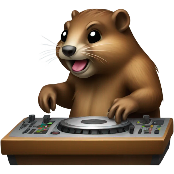 Beaver djing  emoji