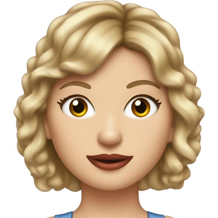 A pop star Taylor Swift emoji (1989 era). emoji