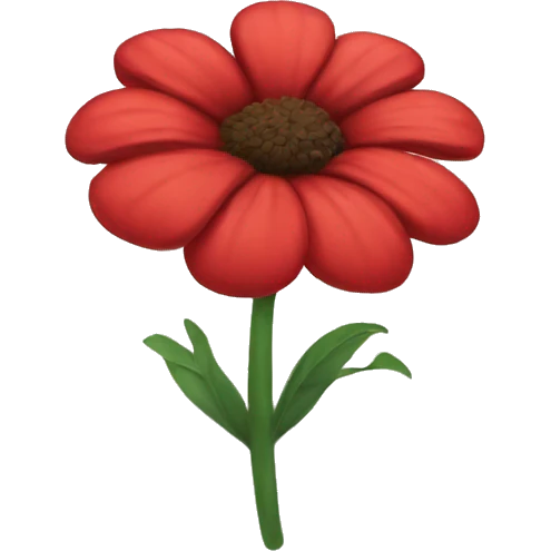 red flower emoji