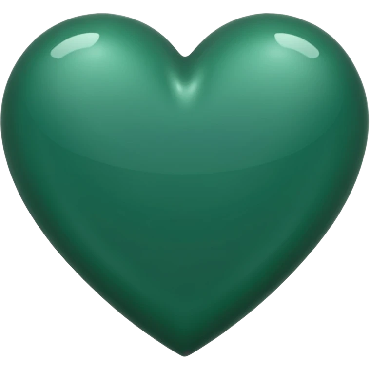 koyu yeşil kalp emoji