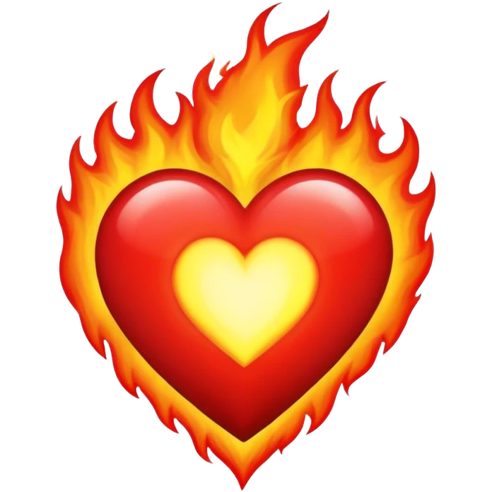 Heart on fire emoji