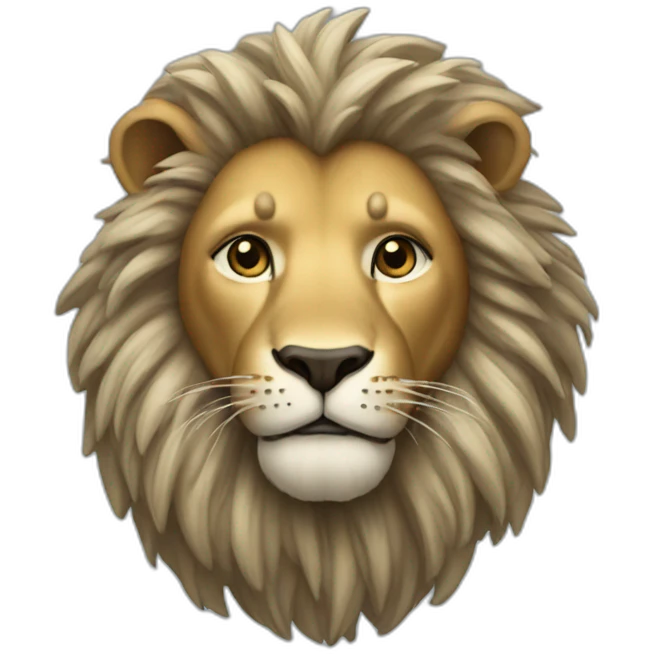 Soapy lion emoji