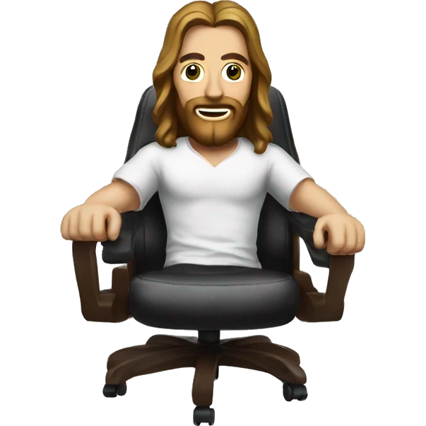 christ on a RAZER Gaming chair emoji