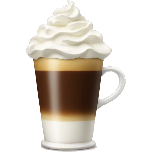 Coffee with whipped cream  emoji