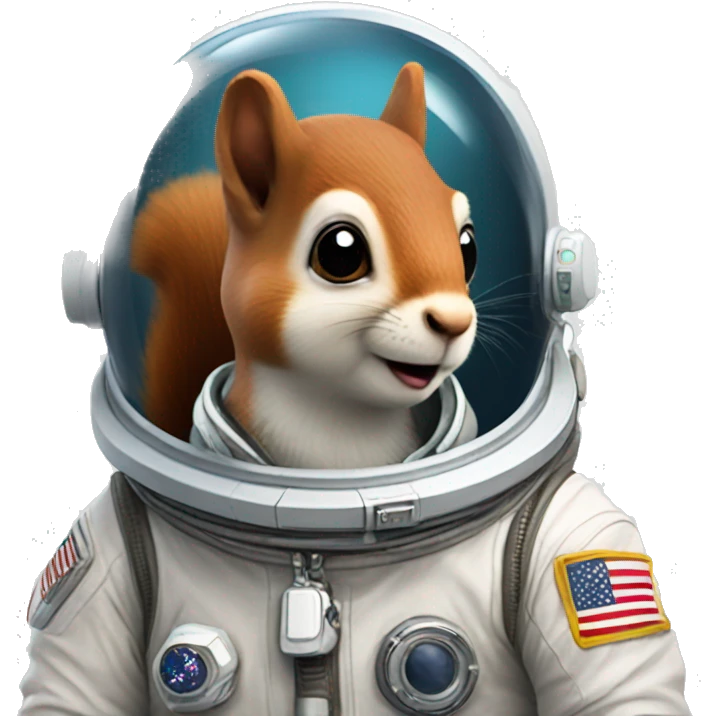 squirrel astronaut   emoji