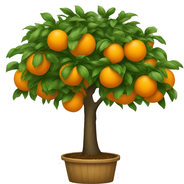 Orange tree emoji