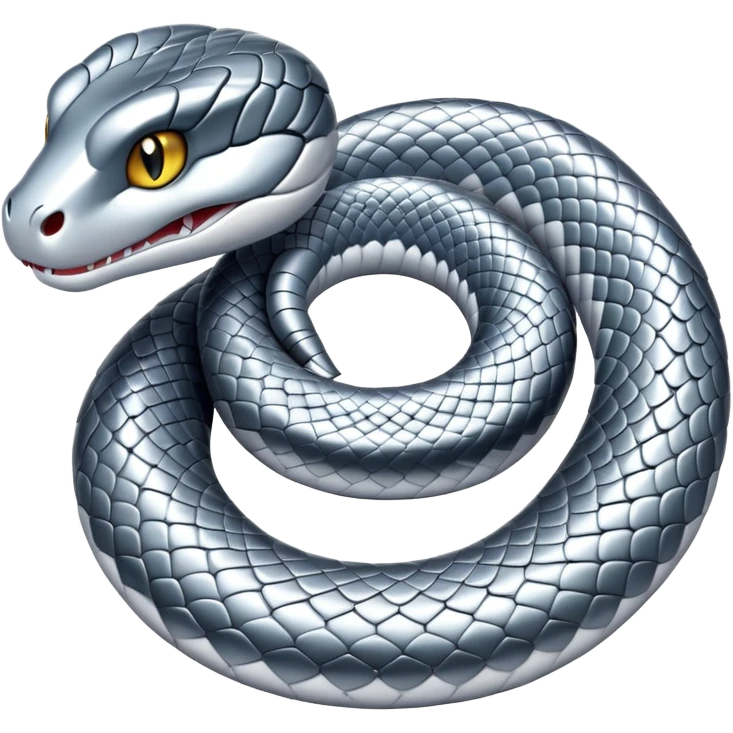 Silver snake emoji