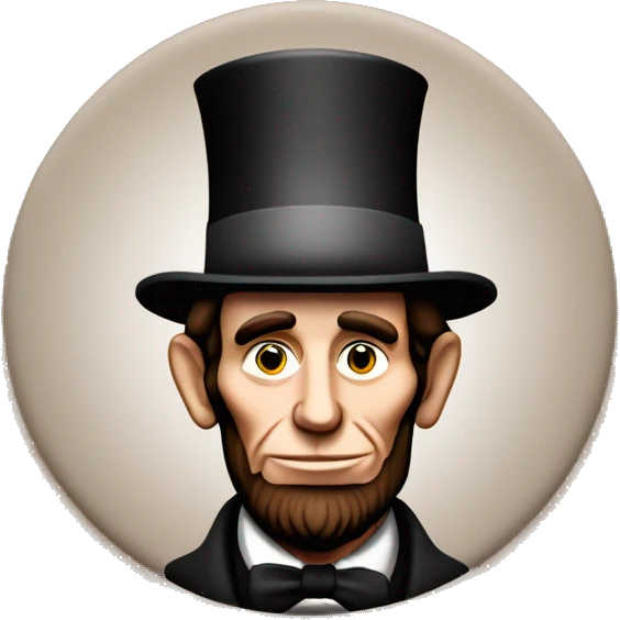 1 cent penny with abe lincoln head on it emoji