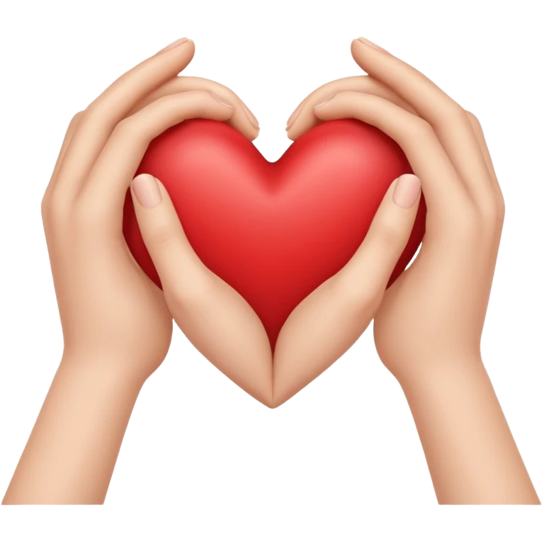Hands making a heart  emoji