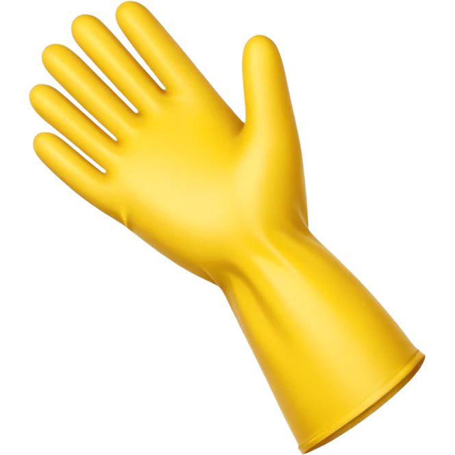 Yellow Rubber gloves emoji