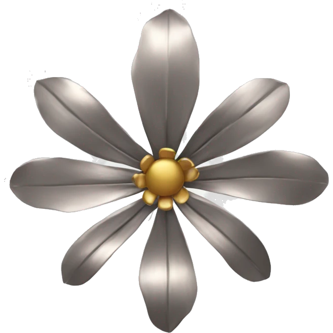 metallic flower emoji