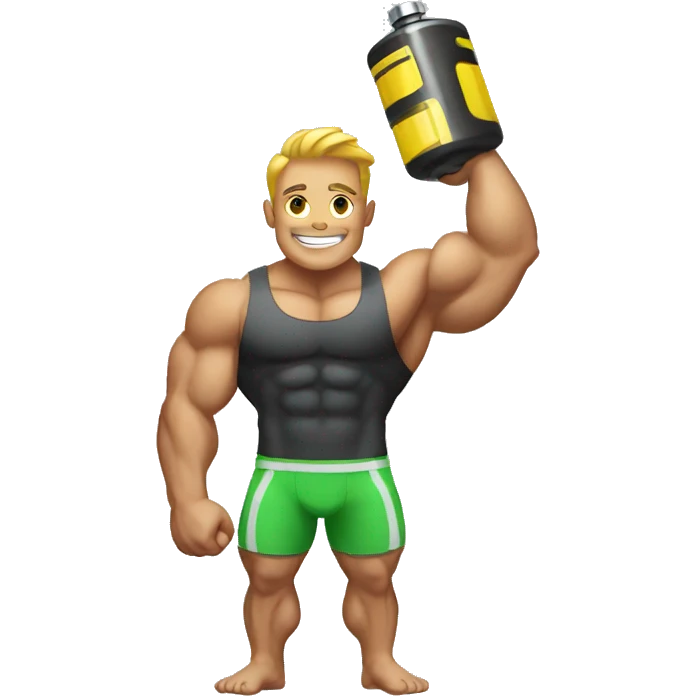 battery bodybuilder emoji