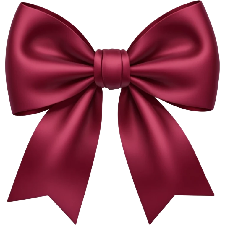 Maroon bow emoji