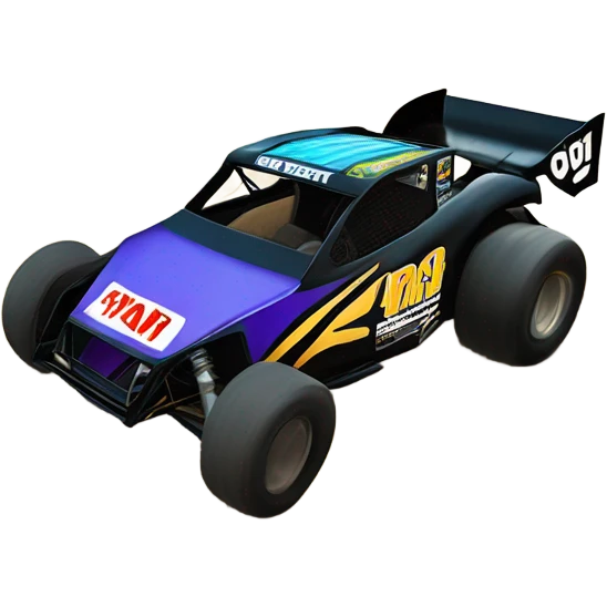 Dirt modified racecar emoji