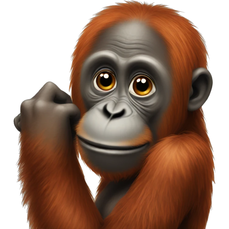 loving orangutang emoji