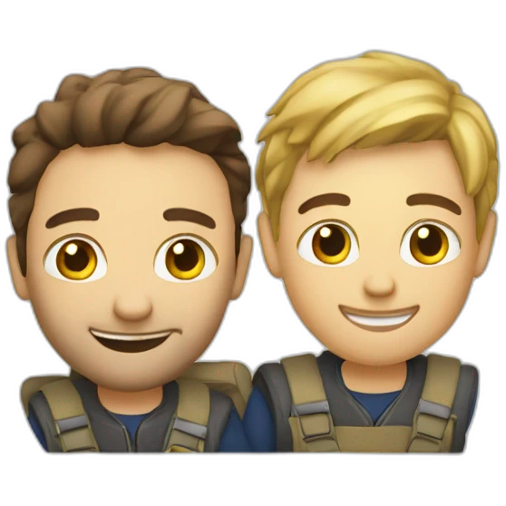 Deux tour avec un avion dessus emoji