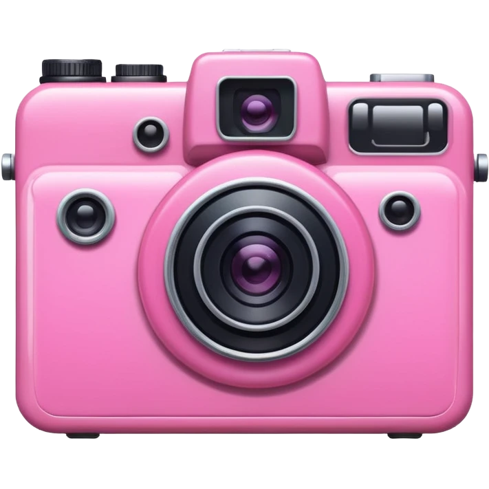 pink photocamera emoji