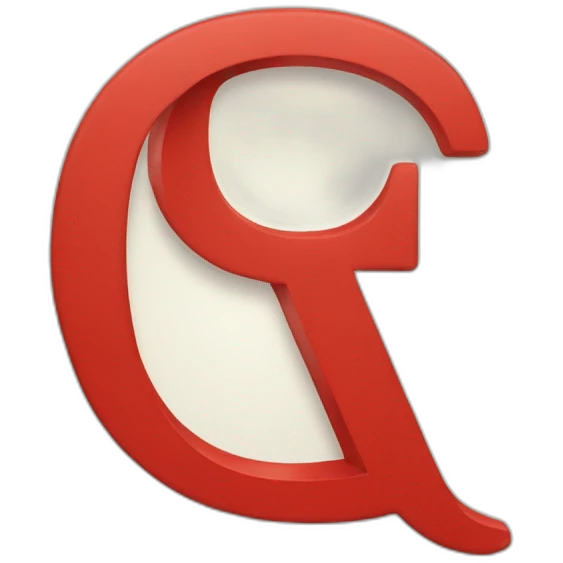 Lettre M en rouge emoji