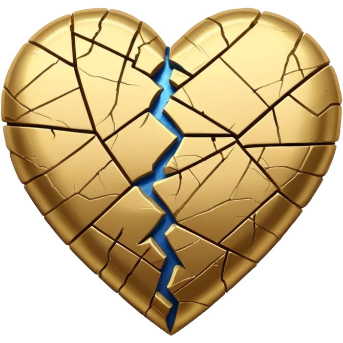 Kintsugi heart emoji