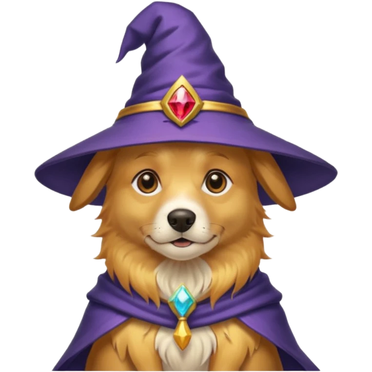 Dog wizard emoji