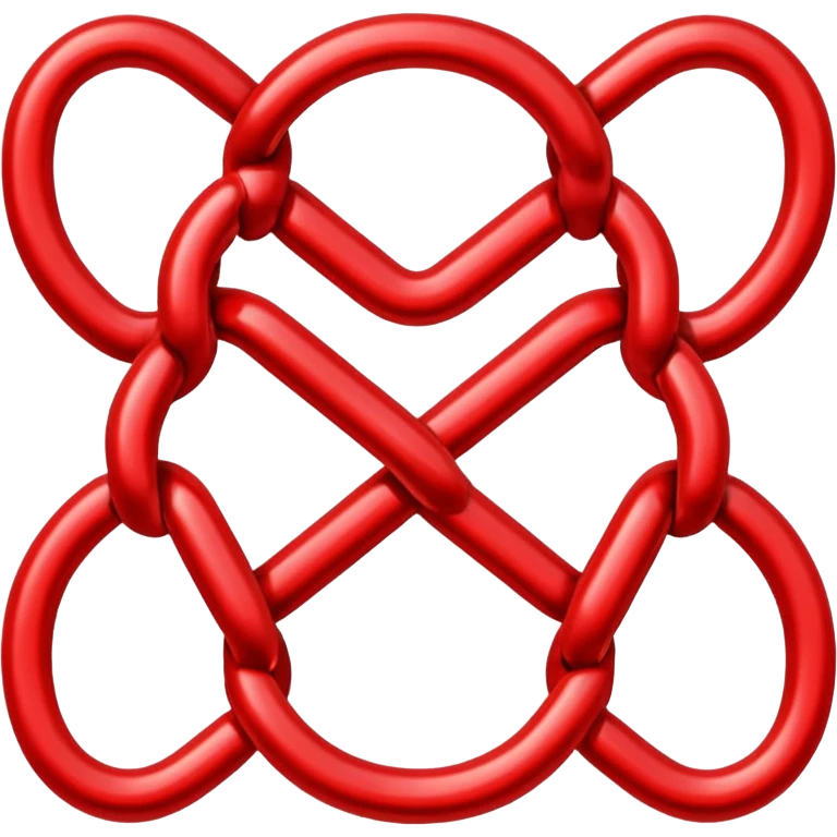 Red chain link logo emoji