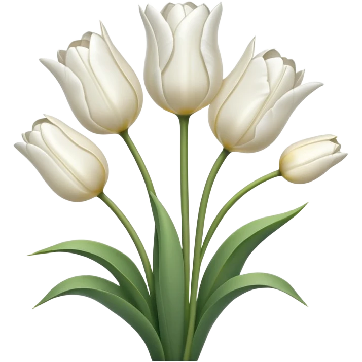 White Tulips emoji