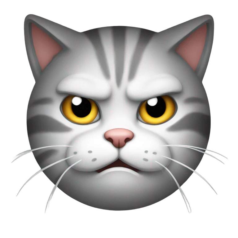 Angry cat emoji