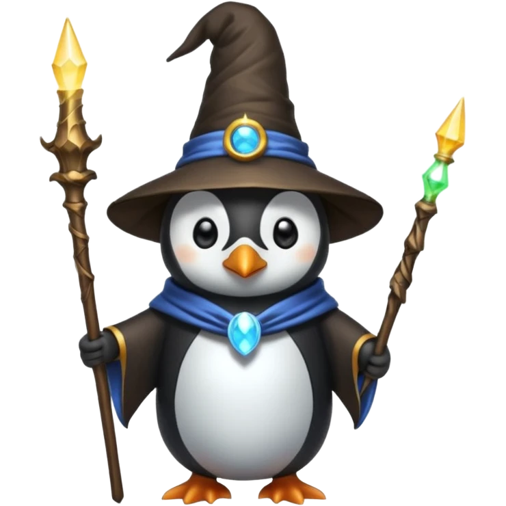 Penguin Wizard emoji