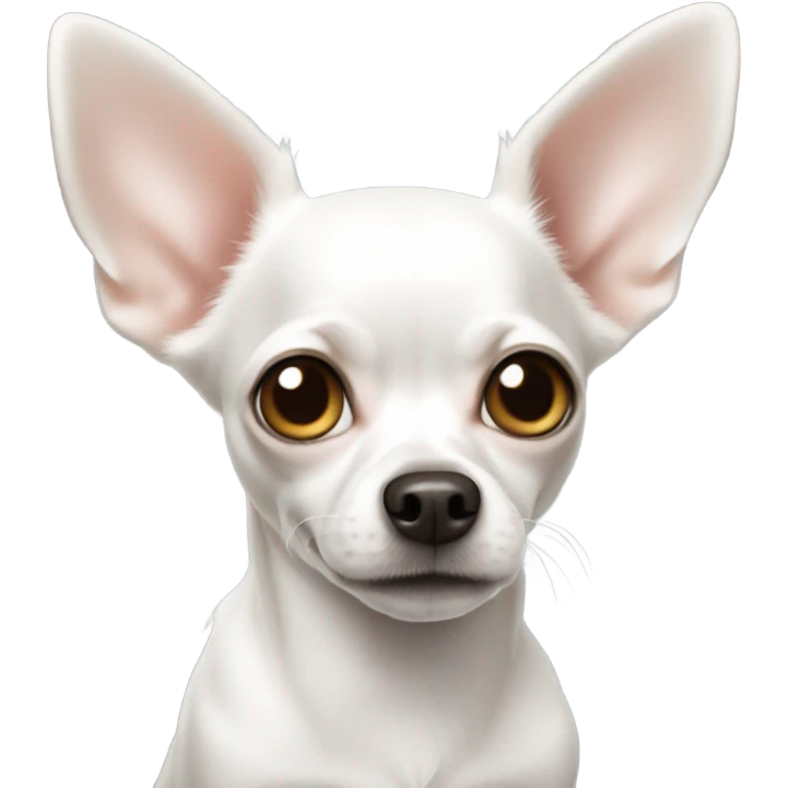 chihuahua white  emoji