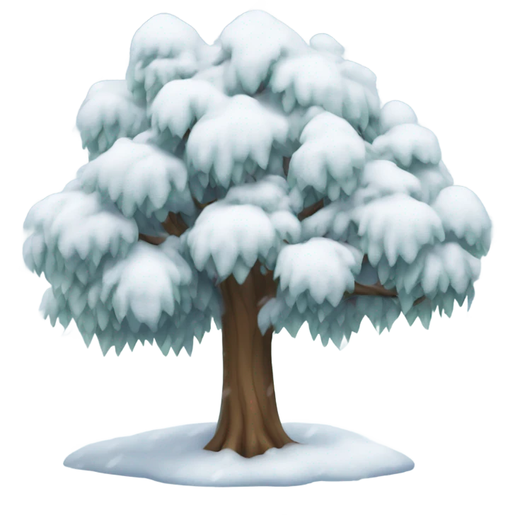 Snow tree emoji