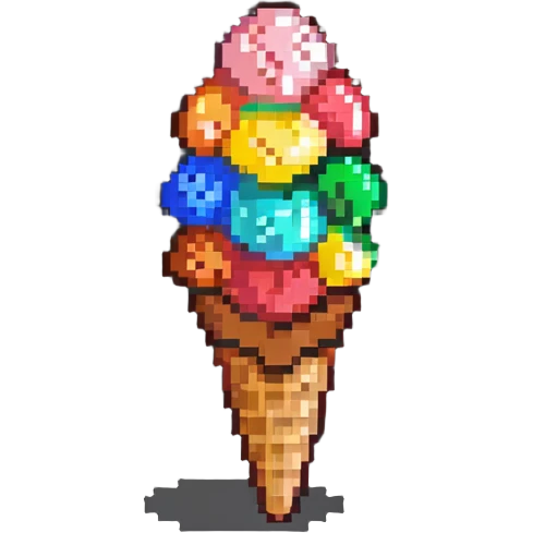 ice cream cone with scoop emoji